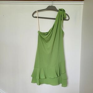 BCBGeneration one shoulder mini dress with ruffle size 8
